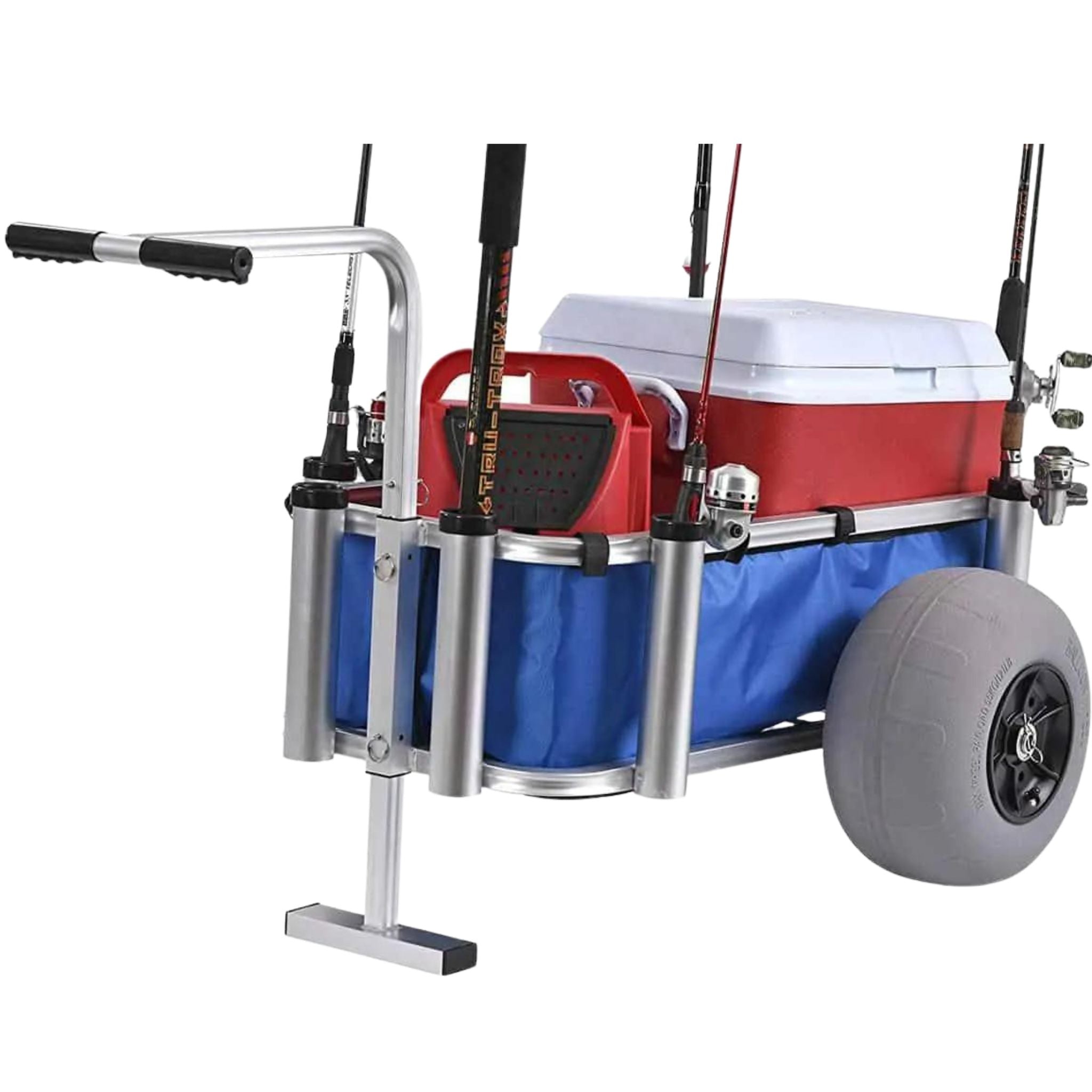 Fishing Cart With Balloon Wheels for Sand, Beach, Pier